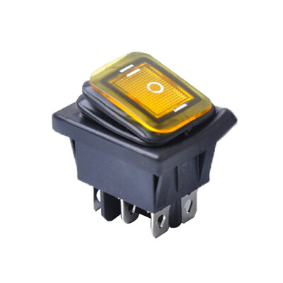 

Tailored 3 Position LED 6 Pin Car Boat Rocker Switch ON-OFF-ON DPDT Waterproof 16A 250V