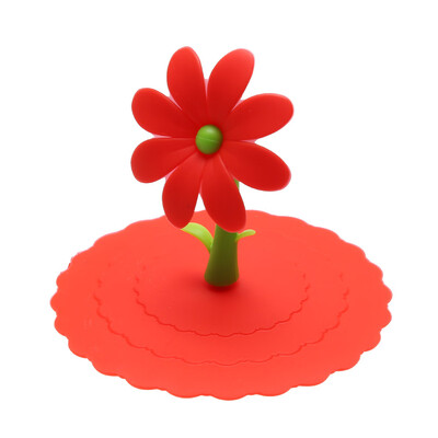 

Sunflower Dustproof Reusable Silicone Cup Lid DIY Insulation Cup Cover