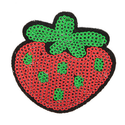 

Greensen 6Pcs DIY Sequined Red Strawberry Shape Sewing Embroidery Clothes Patches Accessories