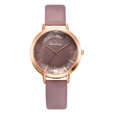 

Fashion pu strap watch new style lattice dial watch ladies watch