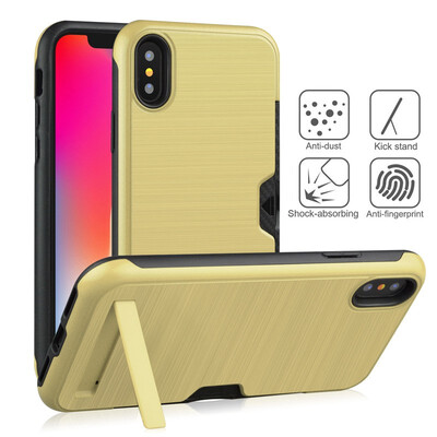 

Card Holder Case Apple iPhone X XS Hybrid Bumper Case iPhone XS X S Armor TPU Cover 58"