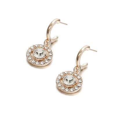 

Handwork Statement Earrings 2019 Black Geometric Earrings For Women Crystal Luxury Wedding Rhinestone Earring Gold Color Jewelry