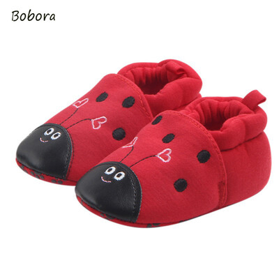 

Warm Winter Baby Red Beetle Style Shoes Baby Girl Cotton Toddler Shoes not Afford Shoes Soft Sole Baby Shoes