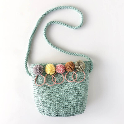 

Baby Small Bag Straw Shoulder Messenger Crossbody Bag Girl Mini For Summer Hot