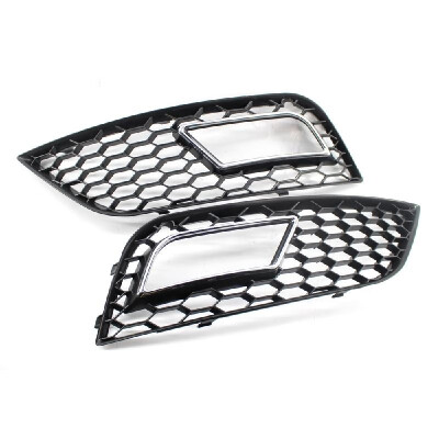 

Bumper Fog Light Cover Vent Grille Side Insert Grille Fit for Audi A4L B9 2013-2015