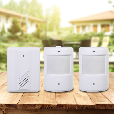 

Motion Sensor Wireless Alert Secure System Doorbell Alarm for Home Driveway Patrol Garage White