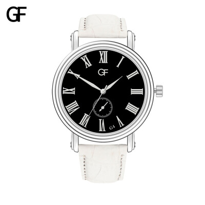 

Gobestart New Fashion High-End Mens Quartz Letter Watch Leather Strap Mens Watch