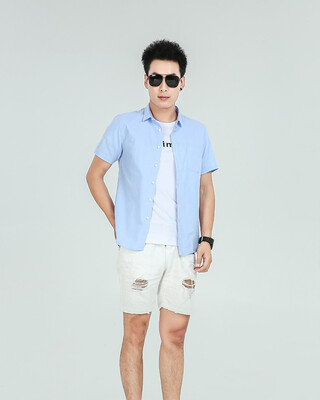 

Fan Yi Tuo Short Sleeve Shirt Men Spring Summer New 5624