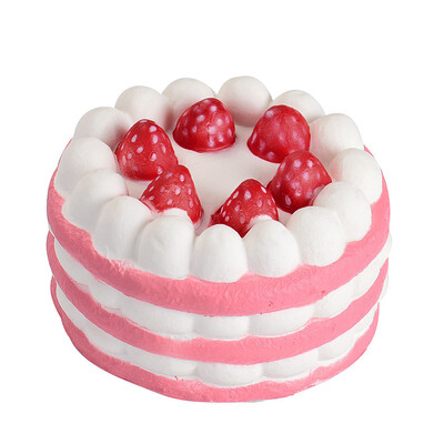 

Siaonvr Mini Strawberry Cake Squishy Slow Rising Cream Scented Decompression Cure Toy