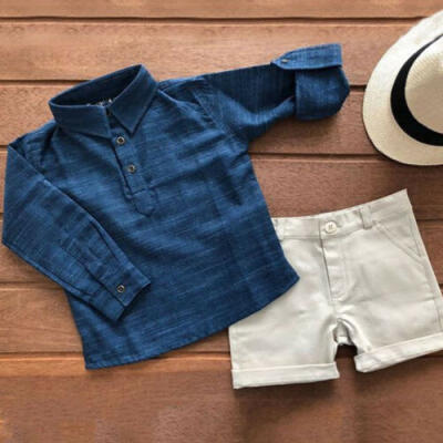 

Toddler Kids Baby Boys Summer Outfits T-shirt TopsPants Suit 2pcs Clothes Set