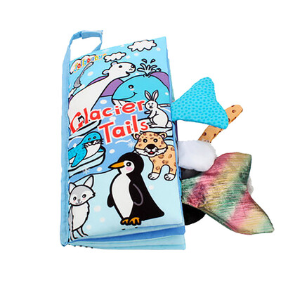 

Tailored Baby Kids Intelligence Development Cloth 3D Animal Tail Book Educational Toy