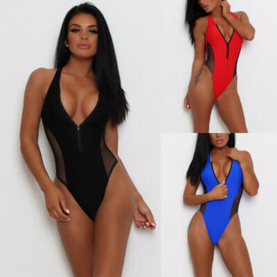 

Sexy Womens Swimwear One Piece Swimsuit Monokini Push Up Bikini Bathing US