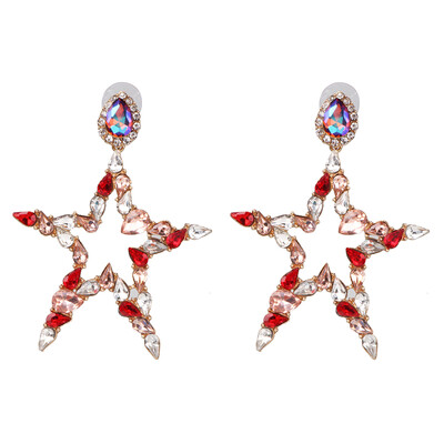 

2019 New Bohemian Crystal moon stars Drop Earrings For Women Vintage Earrings Female Fashion Party Jewelry Brincos