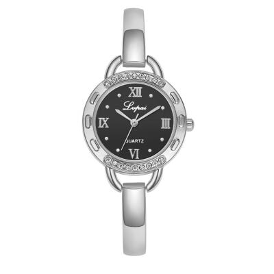 

Women Watches Hot Sale Rose Gold Bacelet Simple With Rhinestone Dress Gifts Clock Quartz Ladies Wristwatch Kol Saati