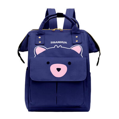 

Bear Print Mommy Travel Backpacks Big Nylon Maternity Nappy Top-handle Bags
