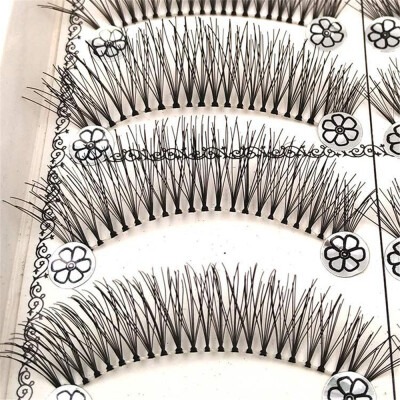 

Tailored Handmade Natural Fashion Long False Eyelashes For Makeup 10 Pairs