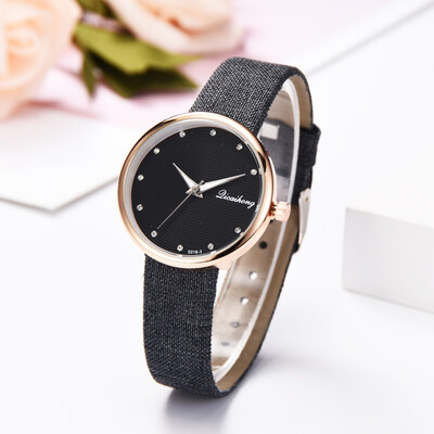 

〖Follure〗Fashion Simple And Simple Casual Monochrome Leather With Strap Ladies Watch