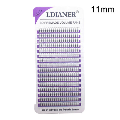 

Gobestart Individual False Eye Lashes Wave Mink 01D Black Silk Eyelashes Extension