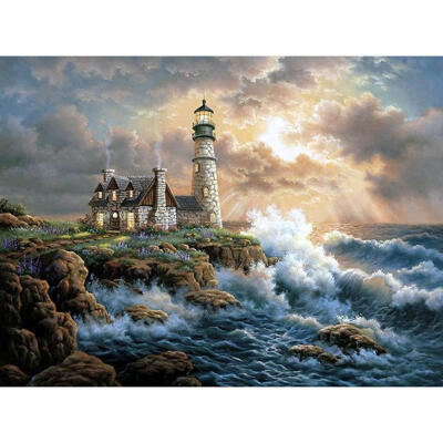 

5D DIY Full Drill Diamond Painting Quiet Village Cross Stitch Embroidery