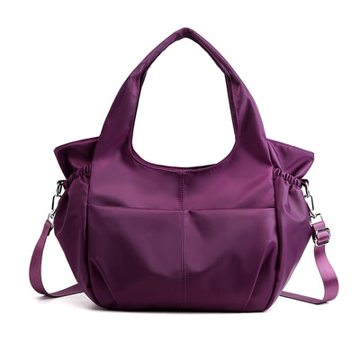 

Oxford canvas bag lady big capacity mother one shoulder slanting bag big dumplings bag Baita Yoga Bag
