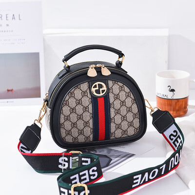 

Womens new fashion Korean version of the fashion womens one shoulder slant handbag texture womens bag
