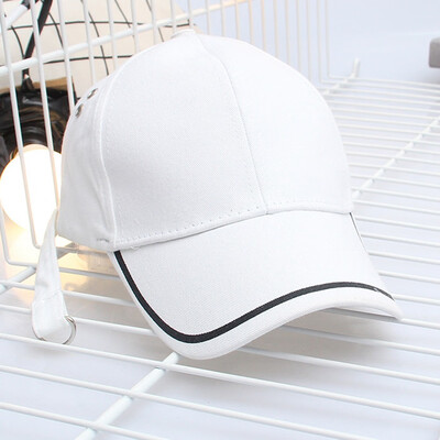 

Baseball Cap With Curved Crowbar Black And White Curved Visor Adjustable Hip Hop Cap