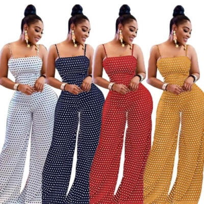 

Women&39s Beach Sleeveless Bohemian Holiday Long Jumpsuit Casual Slim Jumpsuit