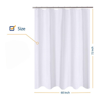 

Siaonvr Fabric Shower Curtain 72x60 Mildew Resistant Washable Water Repellent Spa Bath