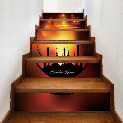 

〖Follure〗Muslim Ramadan Blessing Creative Stair Stickers Creative Floor Stairs Decorative