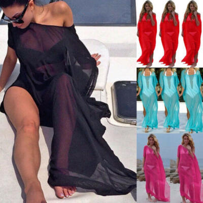 

US Womens Beach Wear Beachwear Swimwear Bikini Cover Up Kaftan Summer Dress