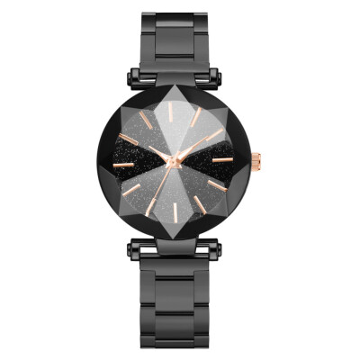 

Watch ladies Korean version of the starry face color steel belt quartz watch trend female watch