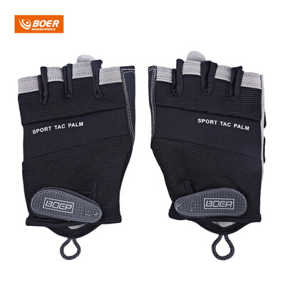 

BOER Paired Body Building Fitness Weightlifting Half Finger Gloves for Men