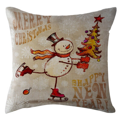 

Tailored Christmas Home Decor Office Sofa Cushion Square Throw Pillow Festive Pillowcase