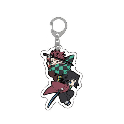 

Fat Bear 1Pcs Demon Slayer Acrylic Cartoon Figure Car Key Chains Holder Keyrings Graduation Christmas Gift