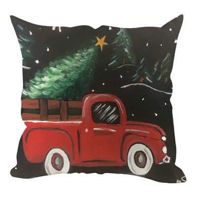 

Siaonvr Christmas Pillow Cover Pillowcases Decorative Sofa Cushion Cover Home Decoration