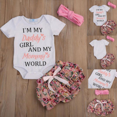 

Baby Girls Newborn Clothes Cotton Romper Bodysuit Jumpsuit Summer Outfits Set