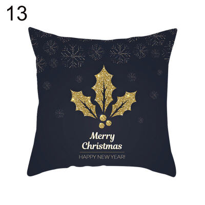 

Chrismas Snowflake Elk Star Pillow Case Cushion Cover Office Home Sofa Decor