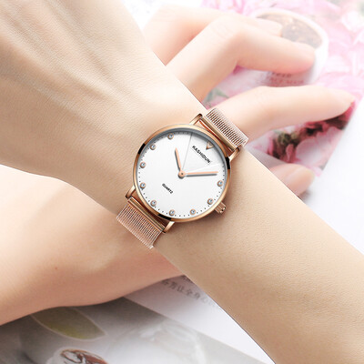 

Caseton authentic new ultra-thin watches fashion womens watches minimalist ladies steel waterproof student quartz watches