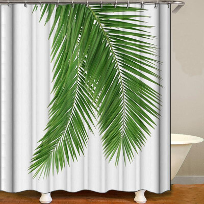 

Shower Curtain Flowers Trees Print Blackout Curtains Waterproof Mildew-proof Bathroom Curtain 71"x71"