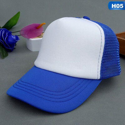 

Chic Unisex Women Men Adjustable Baseball Cap Summer Solid Color Plain Blank Mesh Sports Cap Visor Hat
