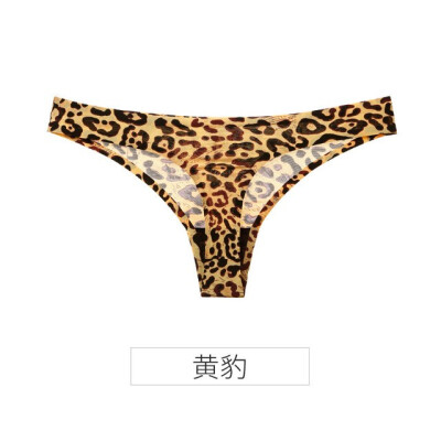 

Seamless cotton underwear&underpants with leopard print T-shaped pants free of freight