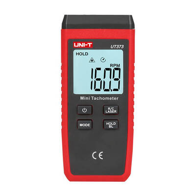 

UNI-T UT373 Mini Digital Tachometer Non-Contact Tachometer Measuring Range 10-99999RPM Odometer LCD Backlight
