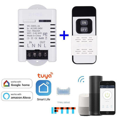 

Smart Light Bulb Socket 16A WiFi Light Bulb Base W1PC Remote