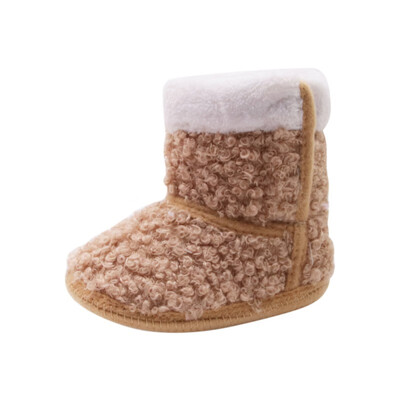 

Winter Autumn Babyborn Girls Prewalker Keep Warm Infant Toddler Princess Style Kids Crib Snow Knitting Shoes