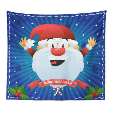 

Toponeto Art Home Decor Hanging Tapestry Wall Christmas Textile Blanket Santa Claus