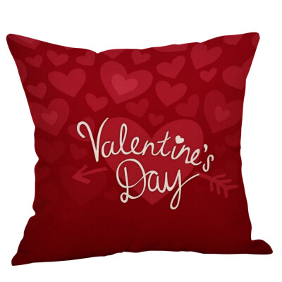 

Siaonvr Happy Valentines Day Throw Pillow Case Sweet Love Square Cushion Cover