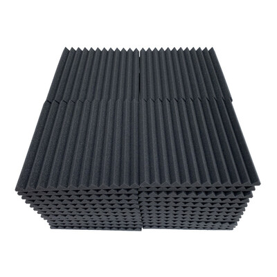 

〖Follure〗48Pcs Acoustic Foam Panel Sound Stop Absorption Sponge Studio KTV Soundproof