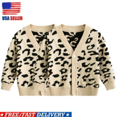 

Toddler Baby Kids Girl Boy Winter Warm Long Sleeve Sweater Cardigan Clothes Coat