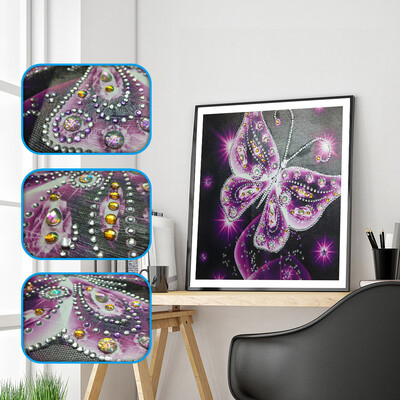 

Gobestart Special Shaped Diamond Painting DIY 5D Partial Drill Cross Stitch Kits Crystal R