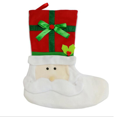 

〖Follure〗Christmas Stockings Socks Santa Claus Candy Gift Bag Xmas Hanging Decor